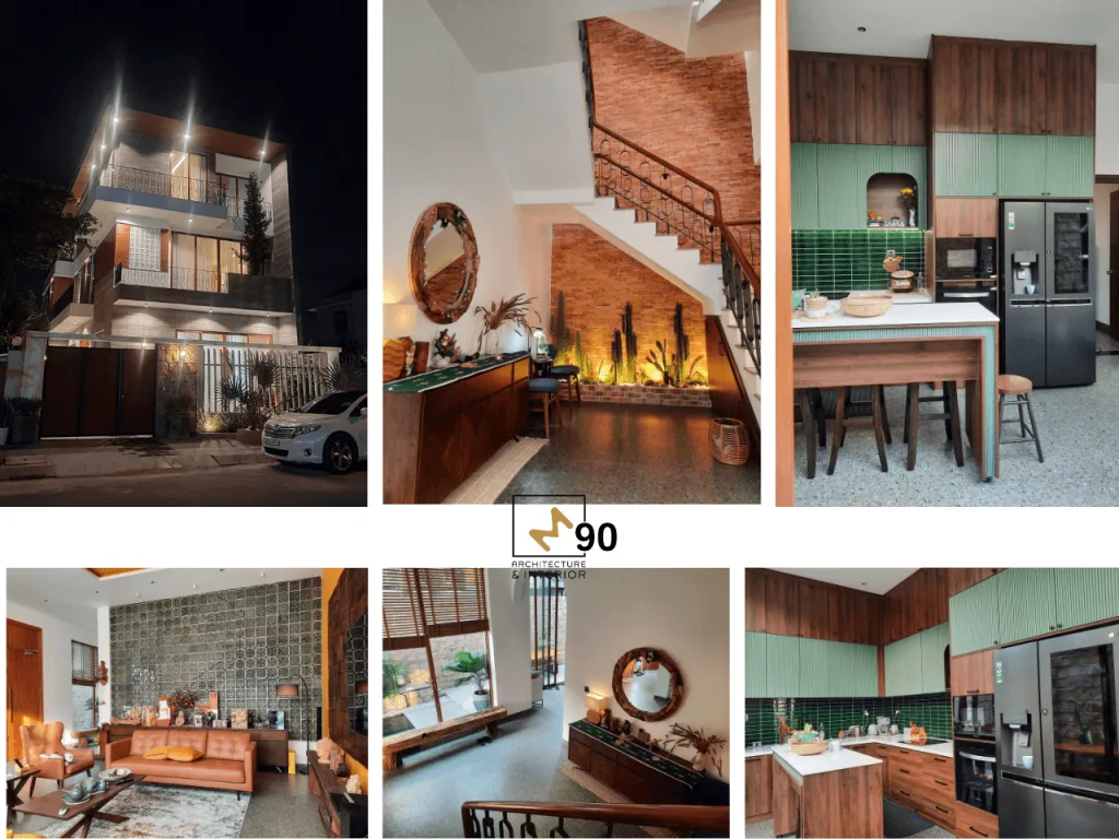 Mặt bằng tầng trệt biệt thự ehome 4 khi bàn giao cho gia đình