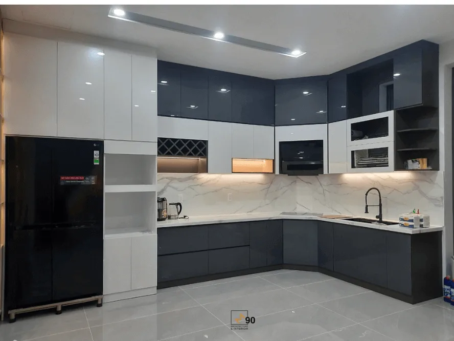 Thi-cong-noi-that-nha-pho-hien-dai-he-tu-bep-canh-acrylic-thong-minh-tai-Thu-Dau-Mot-DA