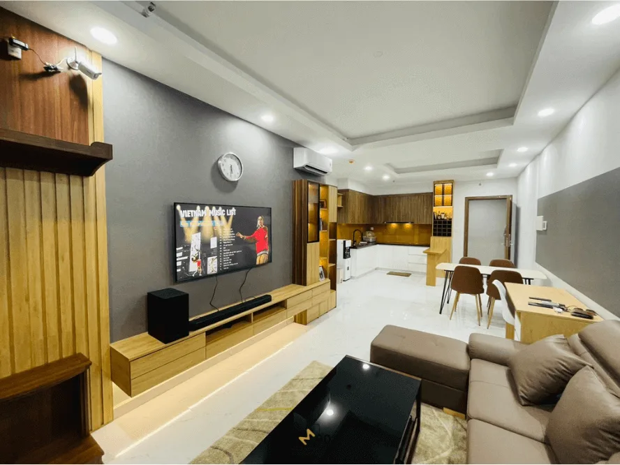 Nội Thất M90 - thiết kế thi công nội thất chung cư 3 phòng ngủ đẹp Opal Skyline Lái Thiêu