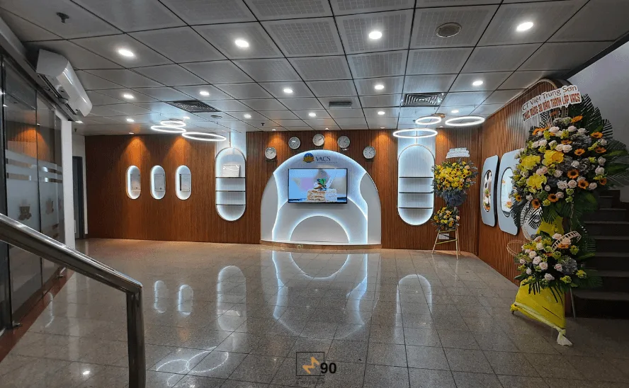 Thiết kế thi công nội thất sự kiện Events kỷ niệm thành lập VACS Vietnam Airlines