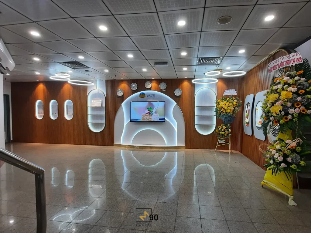 Không gian nội thất sự kiện VACS Vietnam Airlines hoàn thiện bởi M90 đơn vị thiết kế thi công nội thất sự kiện trọn gói
