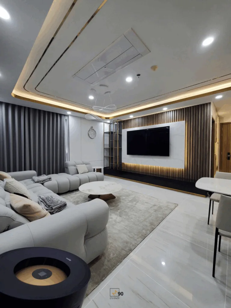 Kiến Trúc Xây Dựng Nội Thất M90 thiết kế thi công nội thất căn hộ chung cư đẹp tại căn hộ chung cư Kingdom 101 Tô Hiến Thành TP HCM