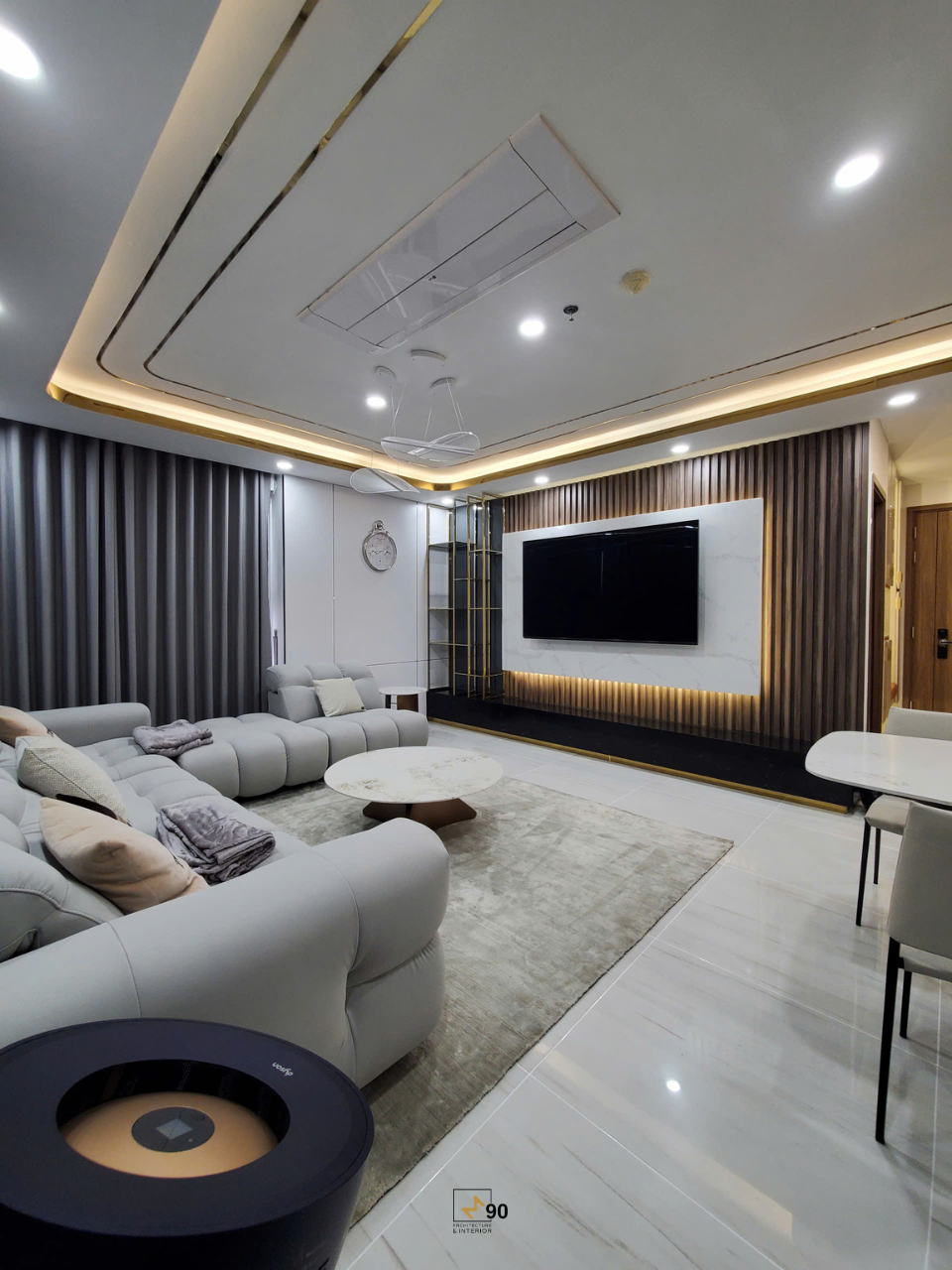 Kiến Trúc Xây Dựng Nội Thất M90 thi công nội thất đẹp tại căn hộ chung cư Kingdom 101 Tô Hiến Thành TP HCM
