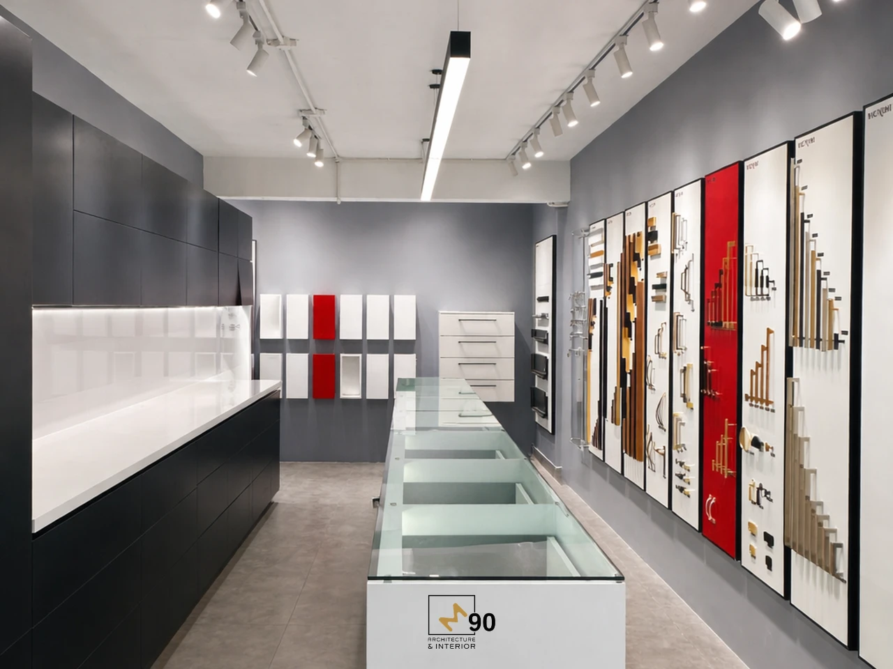 M90 là đơn vị thiết kế thi công nội thất showroom cao cấp Vickini tại TP Hồ Chí Minh